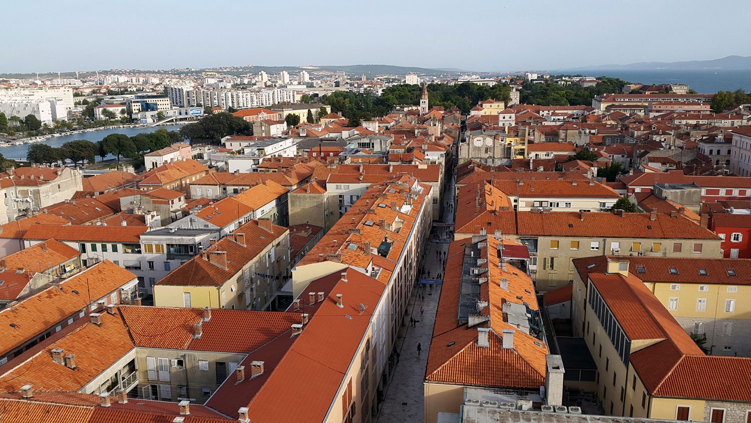 must see places in zadar view from the St. Anastasia's bell tower