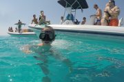 a kid snorkeling during a dugi otok boat tour