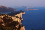 telaščica cliffs and kornati island archipelago sunset