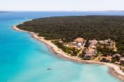 aerial view of sotorisce bay on silba and olib boat tour