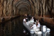boat tour to military tunnels