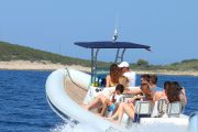 kornati and telašćica private boat tour group on the speedboat