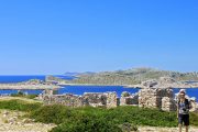 kornati and telašćica private boat tour people on mana island