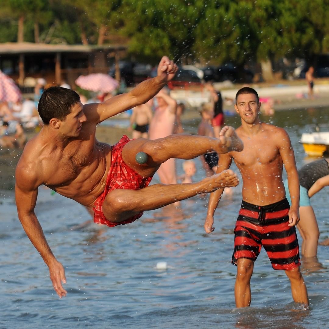 having fun while playing picigin in zadar