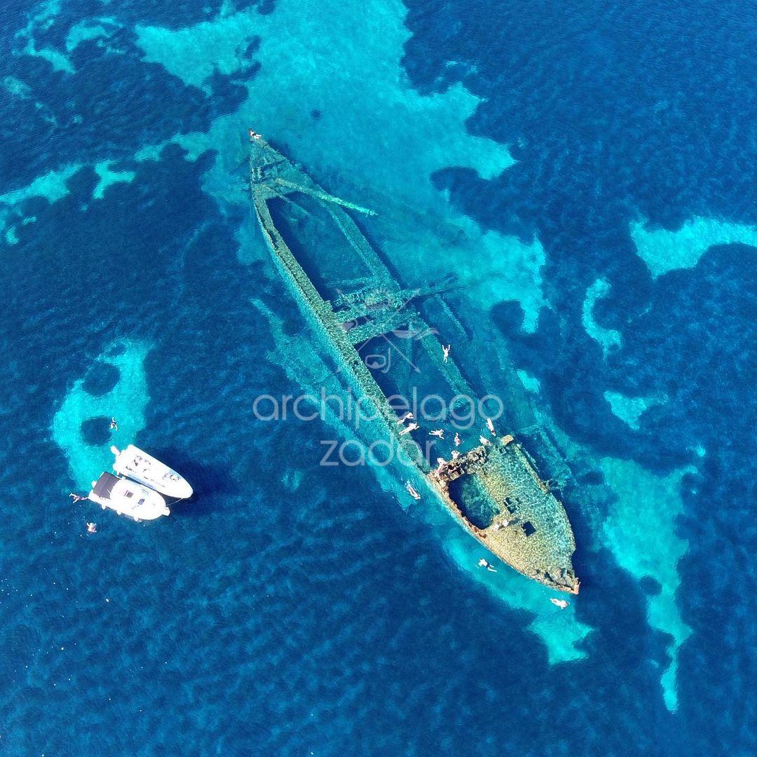 Activities in Zadar region -snorkeling around sunken ship