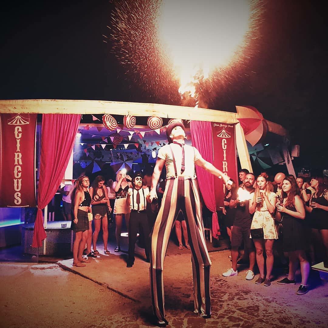 nightlife in zadar lounge bar ledana fire breather dancers club