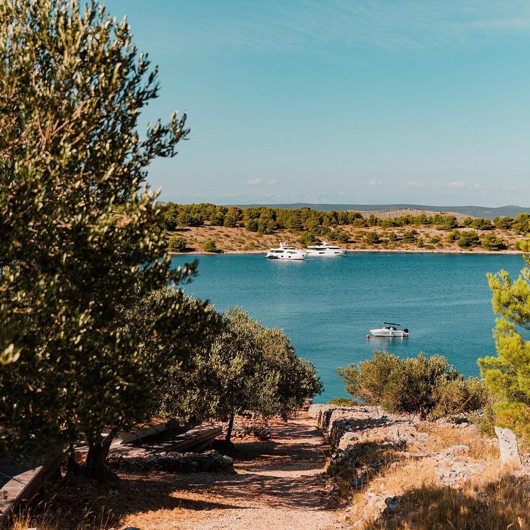 stunning bays of Žut island