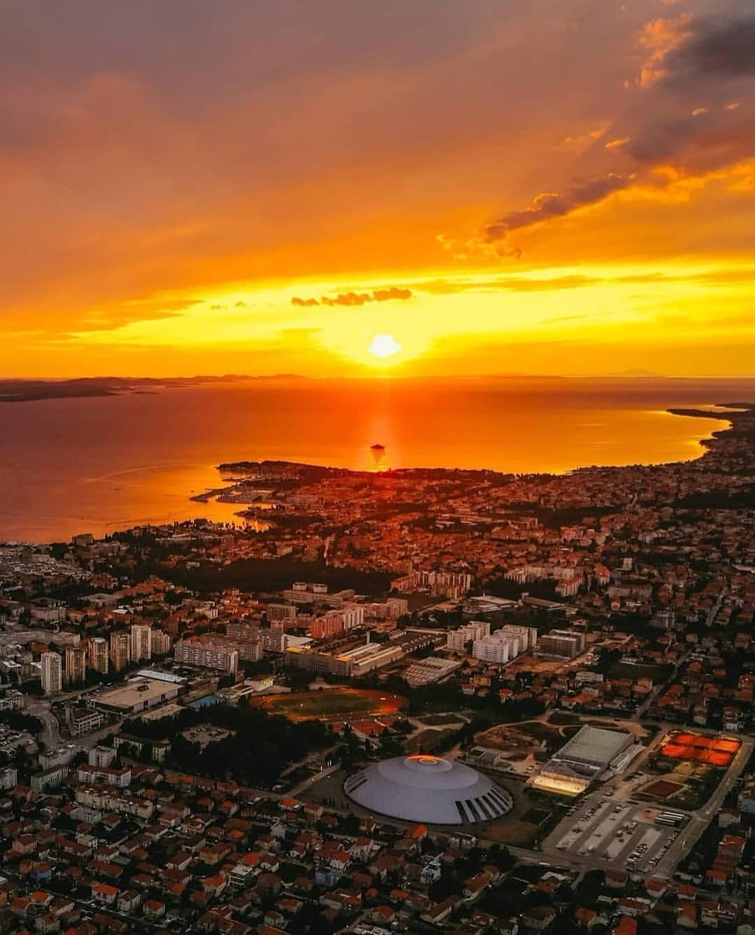 Things to do in Zadar Zadar sunset parorama