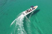 lolivul 9 boat rental aerial view of the speedboat
