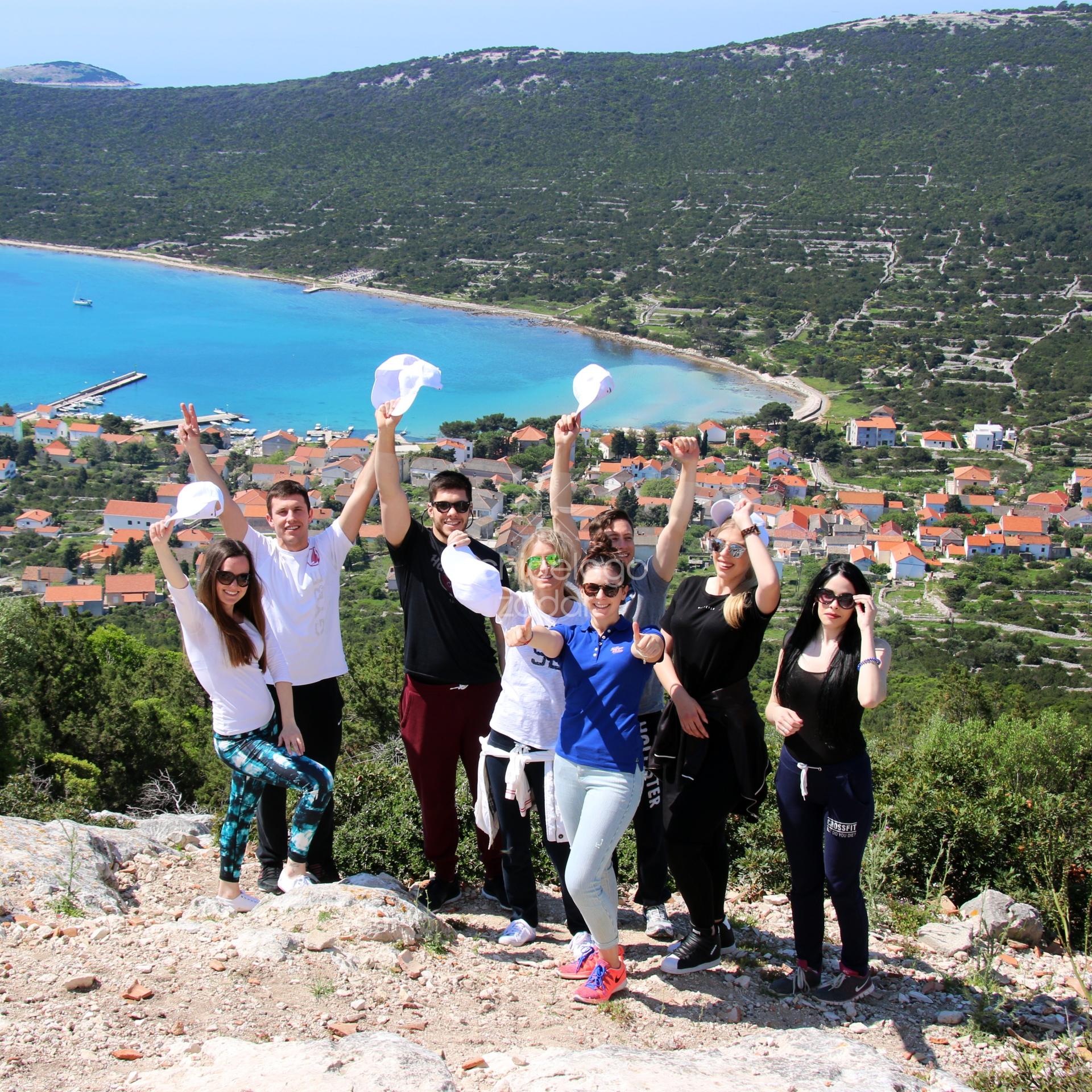 happy people on island ugljan private molat and ugljan boat tour
