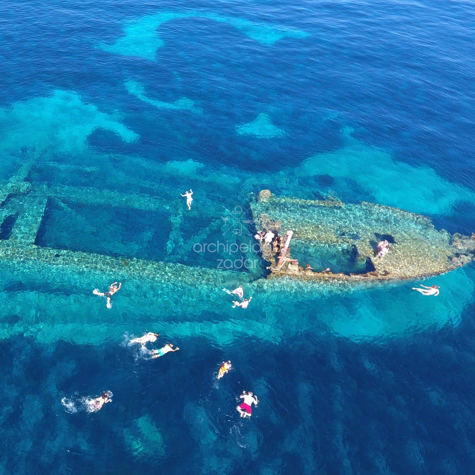 sunken ship snorkeling in Zadar